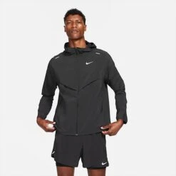 Deals Adidas Store 25 Men's Nike Packable Windrunner Jacket Black - CZ9070 010
