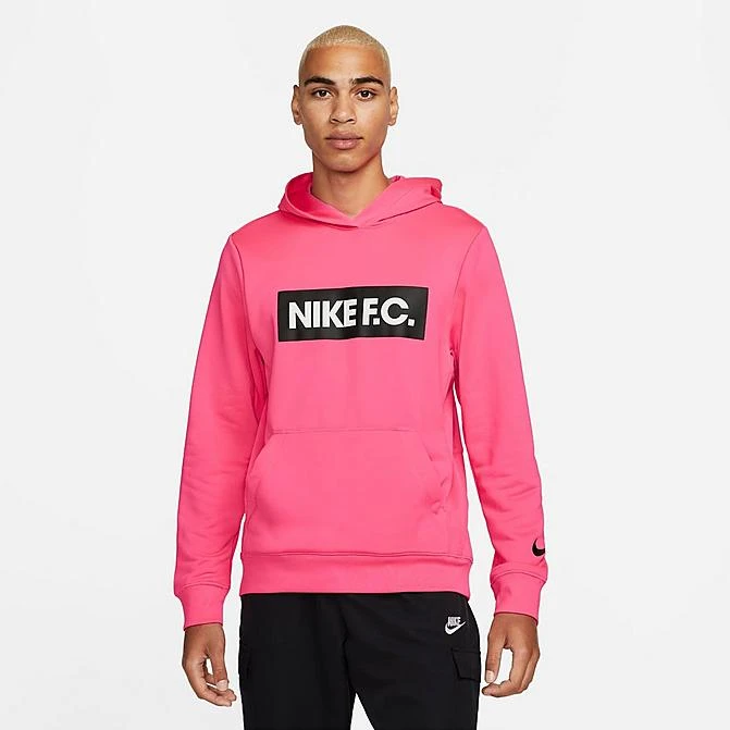 Men's Nike F.C. Dri-FIT Libero Pullover Soccer Hoodie Hyper Pink/White/Black - DC9075 639 3 Men's Nike F.C. Dri-FIT Libero Pullover Soccer Hoodie Hyper Pink/White/Black - DC9075 639
