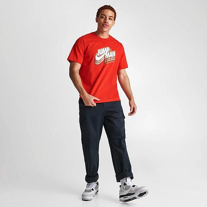 Nike Men's Jordan Jumpman World Champs Graphic T-Shirt Chile Red/Metallic Gold - DC9773 673 4 Nike Men's Jordan Jumpman World Champs Graphic T-Shirt Chile Red/Metallic Gold - DC9773 673 - Image 2