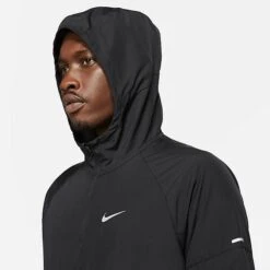 Men's Nike Repel Miler Running Jacket Black/Black/Reflective Silver - DD4746 010 -Deals Adidas Store DD4746 010 M5