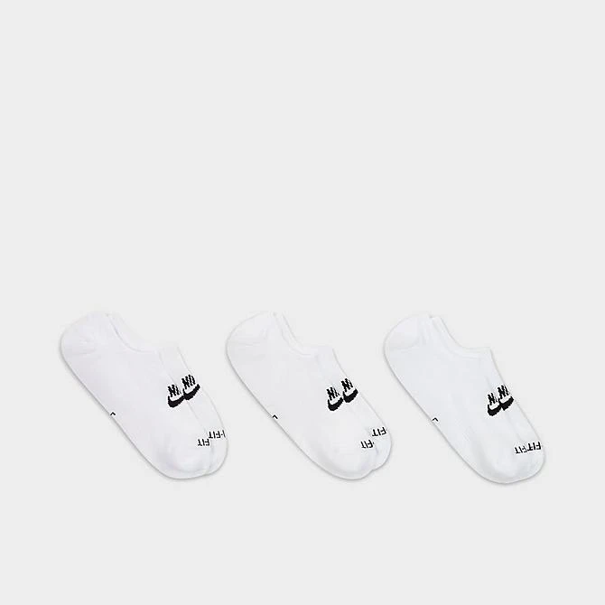 Nike Everyday Plus Cushioned Footie Socks (3-Pack) White/Black - DN3314 100 6 Nike Everyday Plus Cushioned Footie Socks (3-Pack) White/Black - DN3314 100 - Image 4