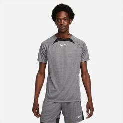 Men's Nike Dri-FIT Academy Short-Sleeve Soccer Top Black/Pure/Black/White - DQ5053 011