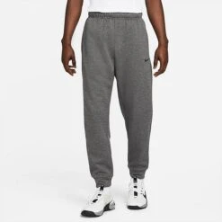 Men's Nike Therma-FIT Tapered Fitness Sweatpants Charcoal Heather/Dark Smoke Grey/Black - DQ5405 071