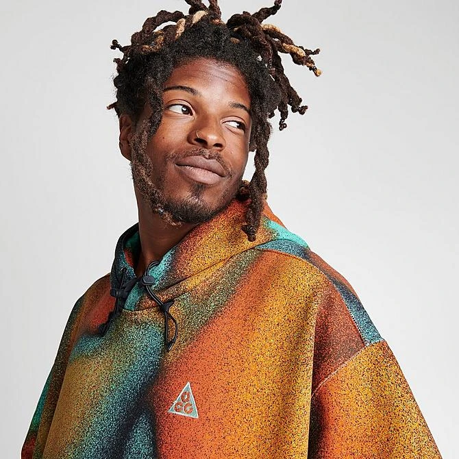 Men's Nike ACG Therma-FIT Tuff Fleece Graphic Pullover Hoodie Team Orange/Off Noir/Mint Foam - DQ5789 891 7 Men's Nike ACG Therma-FIT Tuff Fleece Graphic Pullover Hoodie Team Orange/Off Noir/Mint Foam - DQ5789 891 - Image 5