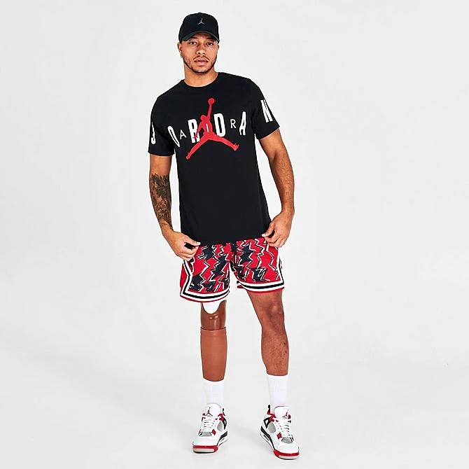 Nike Men's Jordan Air Stretch T-Shirt Black/White/Black - DV1445 010 4 Nike Men's Jordan Air Stretch T-Shirt Black/White/Black - DV1445 010 - Image 2