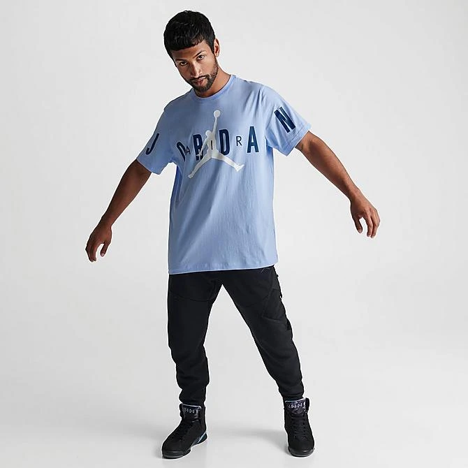 Nike Men's Jordan Air Stretch T-Shirt Royal Tint/White - DV1445 425 4 Nike Men's Jordan Air Stretch T-Shirt Royal Tint/White - DV1445 425 - Image 2
