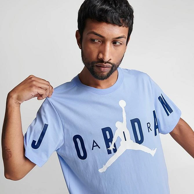 Nike Men's Jordan Air Stretch T-Shirt Royal Tint/White - DV1445 425 7 Nike Men's Jordan Air Stretch T-Shirt Royal Tint/White - DV1445 425 - Image 5