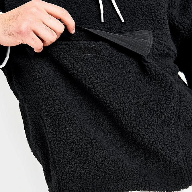 Nike Men's Jordan Essential Winter Fleece Hoodie Black/Black/Sail/Sail - DV1582 010 8 Nike Men's Jordan Essential Winter Fleece Hoodie Black/Black/Sail/Sail - DV1582 010 - Image 6