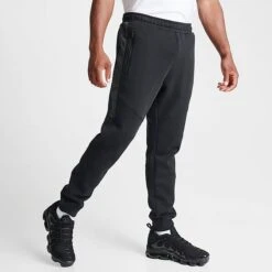 Men's Nike Sportswear Hybrid Fleece Jogger Pants Black/Dark Smoke Grey/Black - DV2330 011 -Deals Adidas Store DV2330 011 M3