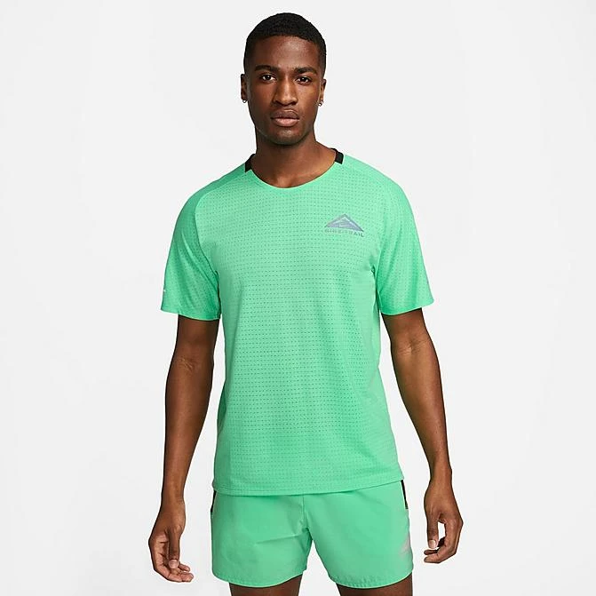 Men's Nike Trail Solar Chase Dri-FIT Short-Sleeve Running Top Spring Green/Gridiron - DV9305 363 3 Men's Nike Trail Solar Chase Dri-FIT Short-Sleeve Running Top Spring Green/Gridiron - DV9305 363
