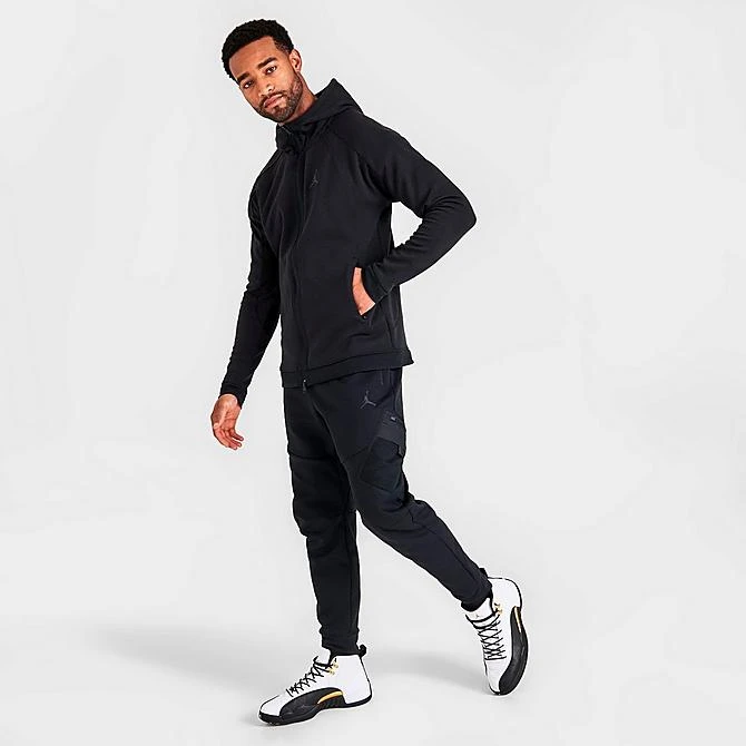 Nike Men's Jordan Dri-FIT Sport Performance Fleece Full-Zip Hoodie Black/Black - DV9783 010 4 Nike Men's Jordan Dri-FIT Sport Performance Fleece Full-Zip Hoodie Black/Black - DV9783 010 - Image 2