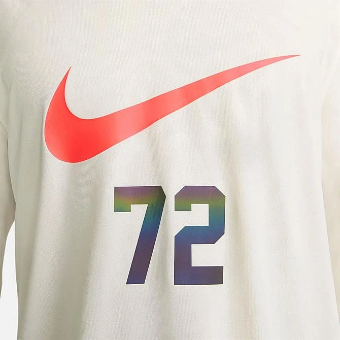 Men's Nike Sportswear SwooshTrax Graphic Long-Sleeve Collared Top Phantom/Black/Bright Crimson - DX0048 030 6 Men's Nike Sportswear SwooshTrax Graphic Long-Sleeve Collared Top Phantom/Black/Bright Crimson - DX0048 030 - Image 4