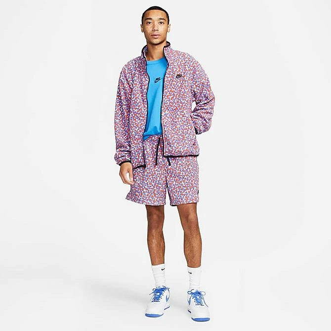 Men's Nike Club Fleece+ Dot Futura Full-Zip Jacket Game Royal/Black/Black/Black - DX0531 480 4 Men's Nike Club Fleece+ Dot Futura Full-Zip Jacket Game Royal/Black/Black/Black - DX0531 480 - Image 2