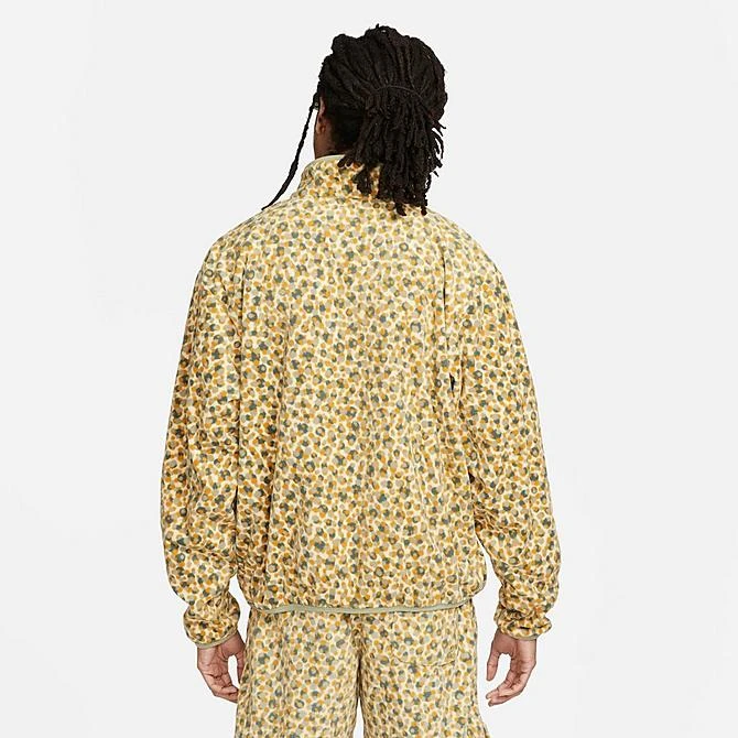Men's Nike Club Fleece+ Dot Futura Full-Zip Jacket Team Gold/Neutral Olive/Neutral Olive/Black - DX0531 783 5 Men's Nike Club Fleece+ Dot Futura Full-Zip Jacket Team Gold/Neutral Olive/Neutral Olive/Black - DX0531 783 - Image 3
