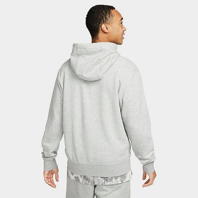Men's Nike Club Fleece+ Futura Fleece Pullover Hoodie Dark Grey Heather - DX0541 063 5 Men's Nike Club Fleece+ Futura Fleece Pullover Hoodie Dark Grey Heather - DX0541 063 - Image 3