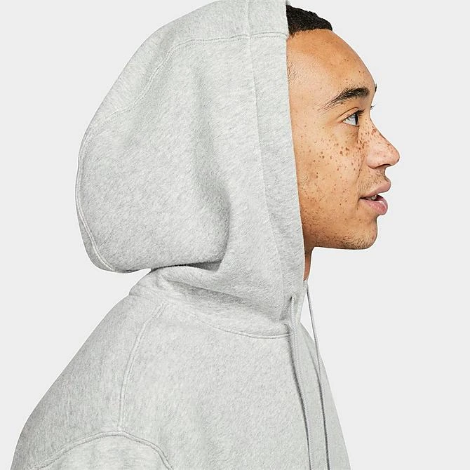 Men's Nike Club Fleece+ Futura Fleece Pullover Hoodie Dark Grey Heather - DX0541 063 7 Men's Nike Club Fleece+ Futura Fleece Pullover Hoodie Dark Grey Heather - DX0541 063 - Image 5