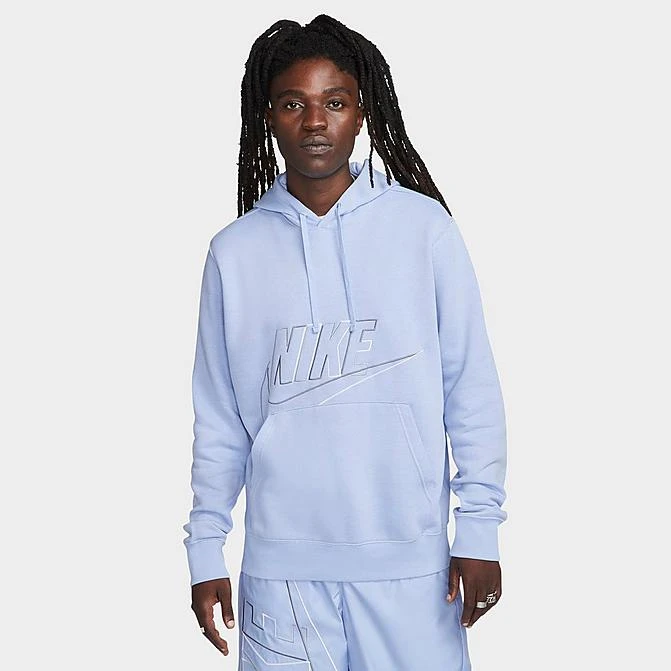 Men's Nike Club Fleece+ Futura Fleece Pullover Hoodie Cobalt Bliss - DX0541 479 3 Men's Nike Club Fleece+ Futura Fleece Pullover Hoodie Cobalt Bliss - DX0541 479