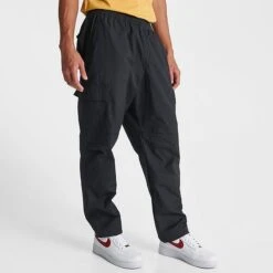 Men's Nike Club Woven Cargo Trouser Pants Black/White - DX0613 010 10 Men's Nike Club Woven Cargo Trouser Pants Black/White - DX0613 010 -Deals Adidas Store DX0613 010 M3