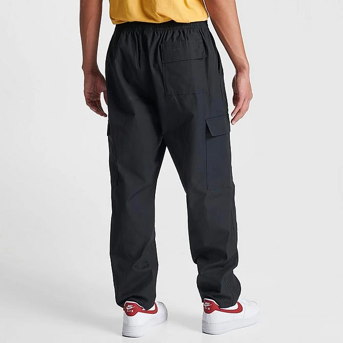 Men's Nike Club Woven Cargo Trouser Pants Black/White - DX0613 010 6 Men's Nike Club Woven Cargo Trouser Pants Black/White - DX0613 010 - Image 4