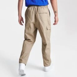 Men's Nike Club Woven Cargo Trouser Pants Khaki/White - DX0613 247 -Deals Adidas Store DX0613 247 M4