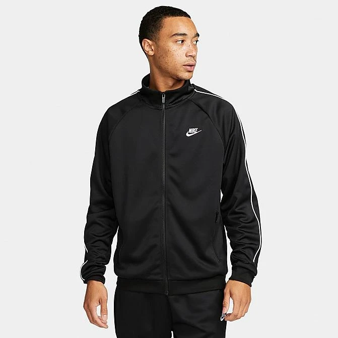 Men's Nike Sportswear Club Full-Zip Track Jacket Black/White - DX0670 010 3 Men's Nike Sportswear Club Full-Zip Track Jacket Black/White - DX0670 010