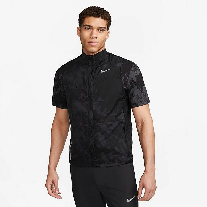 Men's Nike Repel Run Division Graphic Print Running Vest Black/Reflective Silver - DX0847 010 3 Men's Nike Repel Run Division Graphic Print Running Vest Black/Reflective Silver - DX0847 010