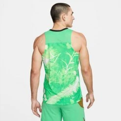 Men's Nike Trail Solar Chase Dri-FIT Running Tank Spring Green/White - DX0857 363 -Deals Adidas Store DX0857 363 M3
