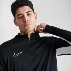 Men's Nike Dri-FIT Academy Soccer Drill Top Black/White/White - DX4294 010 -Deals Adidas Store DX4294 010 M5