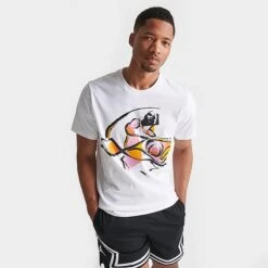 Nike Men's Jordan Flight MVP Summer Flow Graphic T-Shirt White/Sundial/Black - DX9569 100