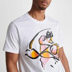 Nike Men's Jordan Flight MVP Summer Flow Graphic T-Shirt White/Sundial/Black - DX9569 100 -Deals Adidas Store DX9569 100 M5