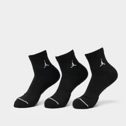 Nike Jordan Everyday Ankle Socks (3-Pack) Black/White - DX9655 010