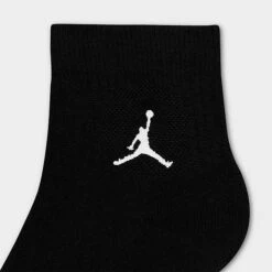 Nike Jordan Everyday Ankle Socks (3-Pack) Black/White - DX9655 010 -Deals Adidas Store DX9655 010 P4