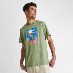 Men's Nike Sportswear Chameleon Graphic T-Shirt Oil Green - DZ2865 386 -Deals Adidas Store DZ2865 386 M3