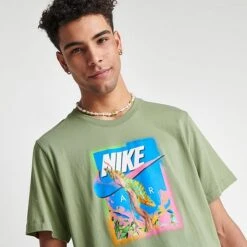 Men's Nike Sportswear Chameleon Graphic T-Shirt Oil Green - DZ2865 386 -Deals Adidas Store DZ2865 386 M5