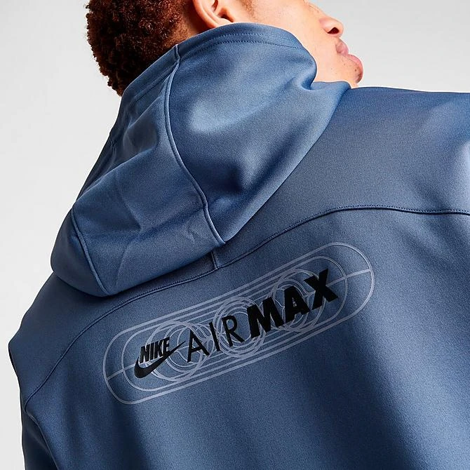 Men's Nike Sportswear Air Max Futura Full-Zip Hoodie Diffused Blue/Obsidian/Black/Black - FB1435 491 8 Men's Nike Sportswear Air Max Futura Full-Zip Hoodie Diffused Blue/Obsidian/Black/Black - FB1435 491 - Image 6