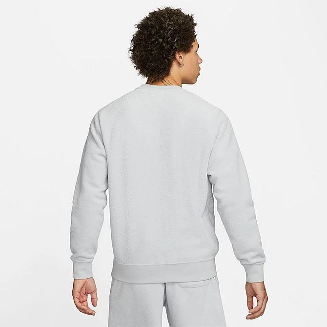 Men's Nike Club Terry Crewneck Sweatshirt Wolf Grey/Black - FB4979 012 5 Men's Nike Club Terry Crewneck Sweatshirt Wolf Grey/Black - FB4979 012 - Image 3