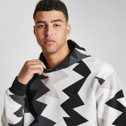 Nike Men's Jordan Flight MVP Allover Heritage Print Fleece Pullover Hoodie Sail/Black/Black/Black - FB7014 133 12 Nike Men's Jordan Flight MVP Allover Heritage Print Fleece Pullover Hoodie Sail/Black/Black/Black - FB7014 133 -Deals Adidas Store FB7014 133 M5