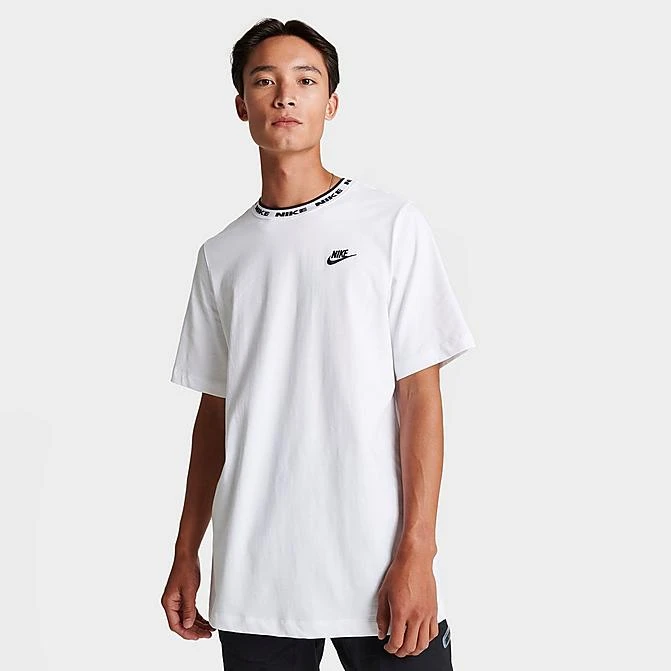 Men's Nike Sportswear Club Futura Logo T-Shirt White/Black - FB7309 100 3 Men's Nike Sportswear Club Futura Logo T-Shirt White/Black - FB7309 100