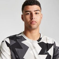 Nike Men's Jordan Flight MVP Allover Heritage Print Graphic T-Shirt Black/Sail - FB7355 010 12 Nike Men's Jordan Flight MVP Allover Heritage Print Graphic T-Shirt Black/Sail - FB7355 010 -Deals Adidas Store FB7355 010 M5