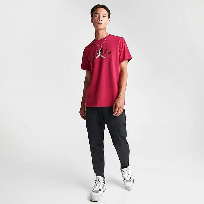 Nike Men's Jordan Flight MVP Jumpman Logo T-Shirt Cardinal Red/Black - FB7365 619 4 Nike Men's Jordan Flight MVP Jumpman Logo T-Shirt Cardinal Red/Black - FB7365 619 - Image 2