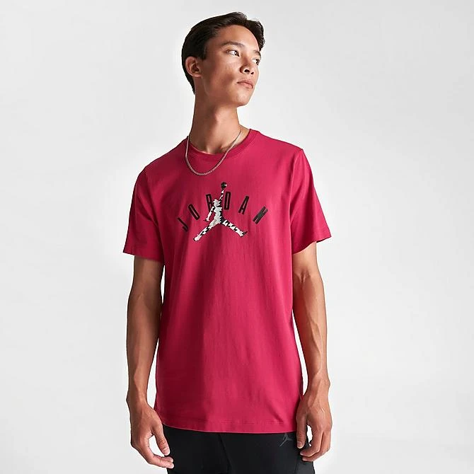 Nike Men's Jordan Flight MVP Jumpman Logo T-Shirt Cardinal Red/Black - FB7365 619 5 Nike Men's Jordan Flight MVP Jumpman Logo T-Shirt Cardinal Red/Black - FB7365 619 - Image 3