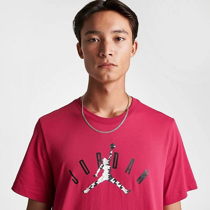 Nike Men's Jordan Flight MVP Jumpman Logo T-Shirt Cardinal Red/Black - FB7365 619 7 Nike Men's Jordan Flight MVP Jumpman Logo T-Shirt Cardinal Red/Black - FB7365 619 - Image 5