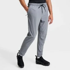 Men's Nike Dri-FIT Unlimited Tapered Leg Versatile Training Pants Smoke Grey/Black/Smoke Grey - FB7548 084 -Deals Adidas Store FB7548 084 M3