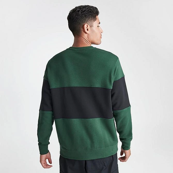 Men's Nike Club French Terry Colorblocked Crewneck Sweatshirt Fir/Black - FB7848 323 6 Men's Nike Club French Terry Colorblocked Crewneck Sweatshirt Fir/Black - FB7848 323 - Image 4