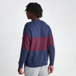 Men's Nike Club French Terry Colorblocked Crewneck Sweatshirt Midnight Navy/Night Maroon - FB7848 410 10 Men's Nike Club French Terry Colorblocked Crewneck Sweatshirt Midnight Navy/Night Maroon - FB7848 410 -Deals Adidas Store FB7848 410 M4