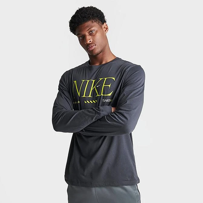 Men's Nike Sportswear Tuned Air Graphic Long-Sleeve T-Shirt Anthracite - FD1339 060 3 Men's Nike Sportswear Tuned Air Graphic Long-Sleeve T-Shirt Anthracite - FD1339 060