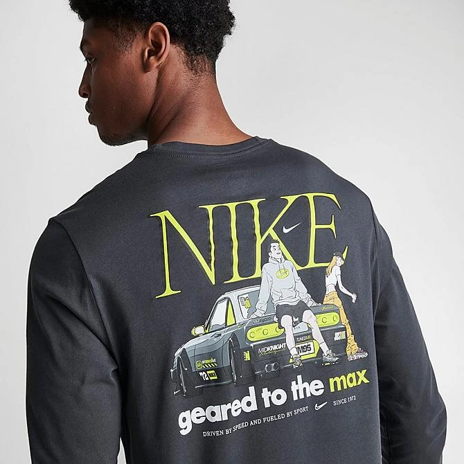 Men's Nike Sportswear Tuned Air Graphic Long-Sleeve T-Shirt Anthracite - FD1339 060 8 Men's Nike Sportswear Tuned Air Graphic Long-Sleeve T-Shirt Anthracite - FD1339 060 - Image 6