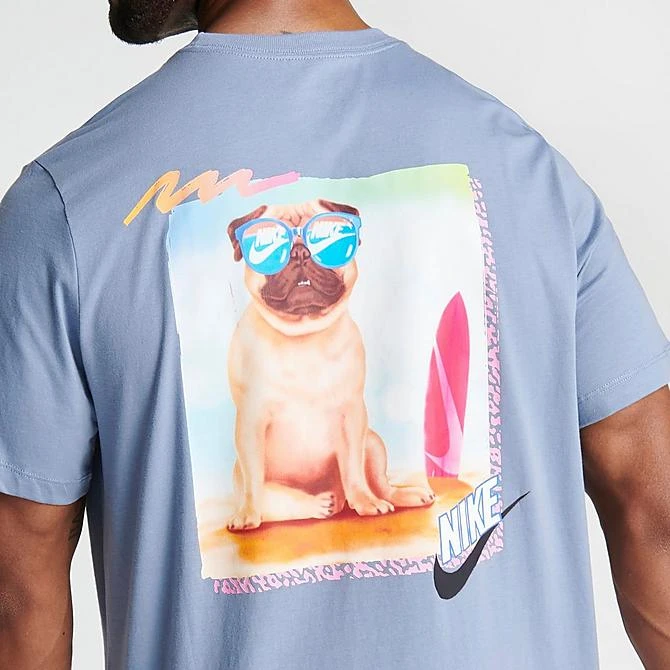 Men's Nike Sportswear Beach Pug Graphic T-Shirt Ashen Slate - FD6636 493 7 Men's Nike Sportswear Beach Pug Graphic T-Shirt Ashen Slate - FD6636 493 - Image 5