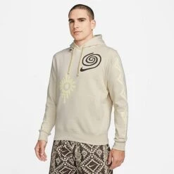 Men's Nike Sportswear Club Fleece JDI Graphic Hoodie Light Orewood Brown - FJ1575 104