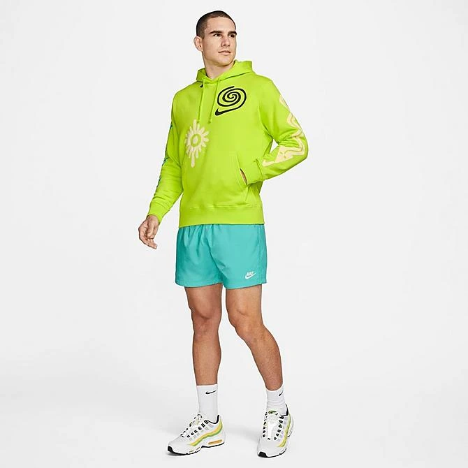 Men's Nike Sportswear Club Fleece JDI Graphic Hoodie Cyber - FJ1575 389 4 Men's Nike Sportswear Club Fleece JDI Graphic Hoodie Cyber - FJ1575 389 - Image 2